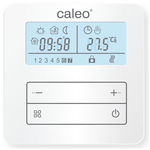 Терморегулятор Caleo С950 белый терморегулятор программируемый