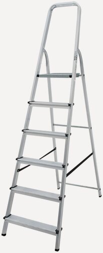 Изображение товара Стремянка алюминиевая Новая Высота NV 1110 6 ступеней для дома и ремонта