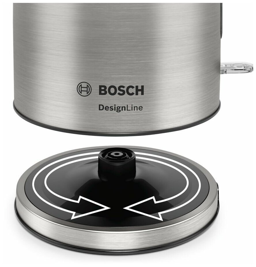 Bosch TWK 5P480 Чайник DesignLine нерж.сталь - фотография № 3