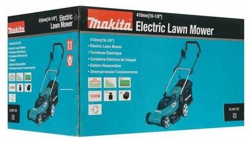 Газонокосилка 1600Вт - 41см Makita ELM4120