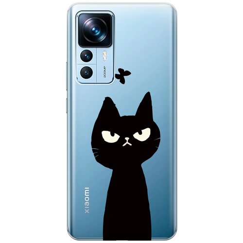 Силиконовый чехол на Xiaomi 12T, 12T Pro, Сяоми 12Т, 12Т Про с 3D принтом Disgruntled Cat прозрачный чехол книжка на xiaomi 12t 12t pro сяоми 12т 12т про с 3d принтом yuri gagarin stickers черный