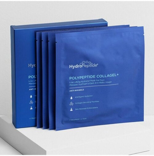 HydroPeptide PolyPeptide Collagel+ Mask Гидрогелевая маска для лица с эффектом лифтинга, 4 саше