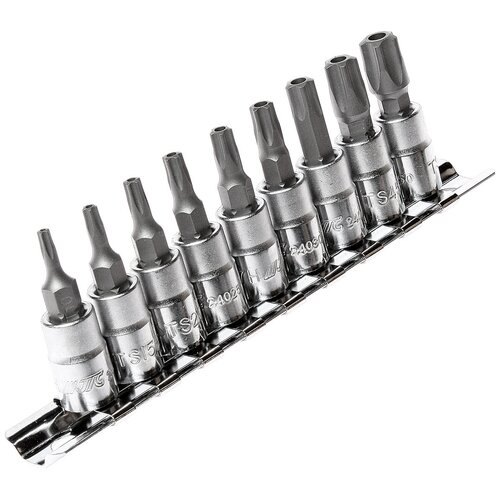 фото Набор насадок torx 5-гранных 1/4" ts10h-ts50h 9шт. jtc-3303 jtc auto tools