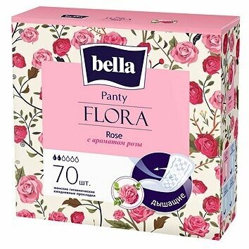 Прокладки женские BELLA Panty Flora Rose ежедневные, 70 шт