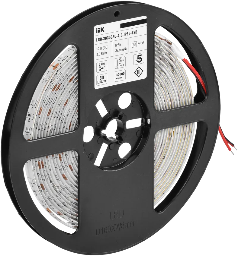 IEK LSR1-5-060-65-3-05 Лента LED 5м LSR-2835G60-4,8-IP65-12В зеленая - фотография № 4