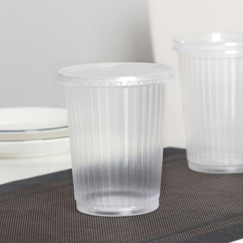 Декор для творчества пластик Сердце с тюльпаном 15х15 см 10шт 365₽