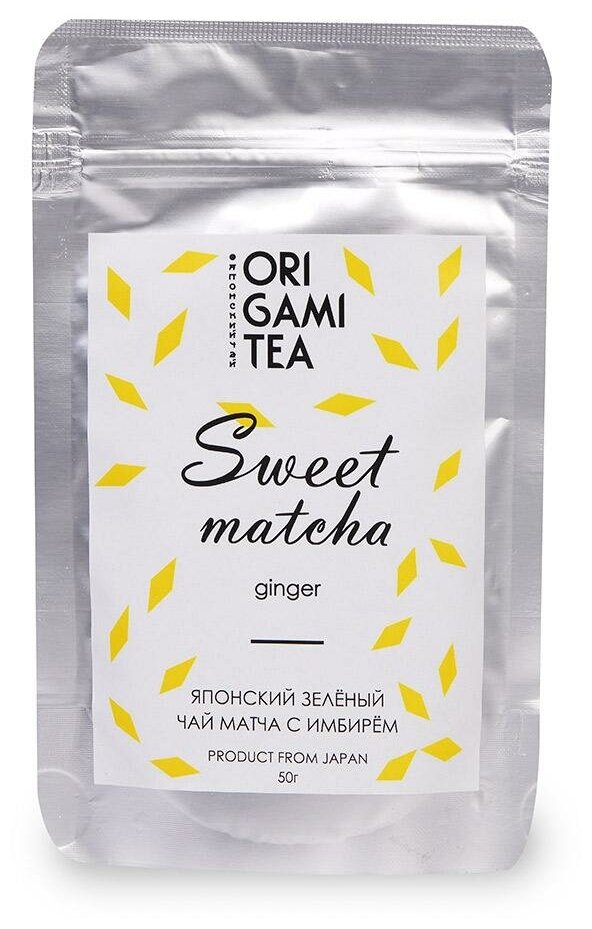 Японский чай Sweet matcha с имбирём ORIGAMI TEA, 50 г - фотография № 3
