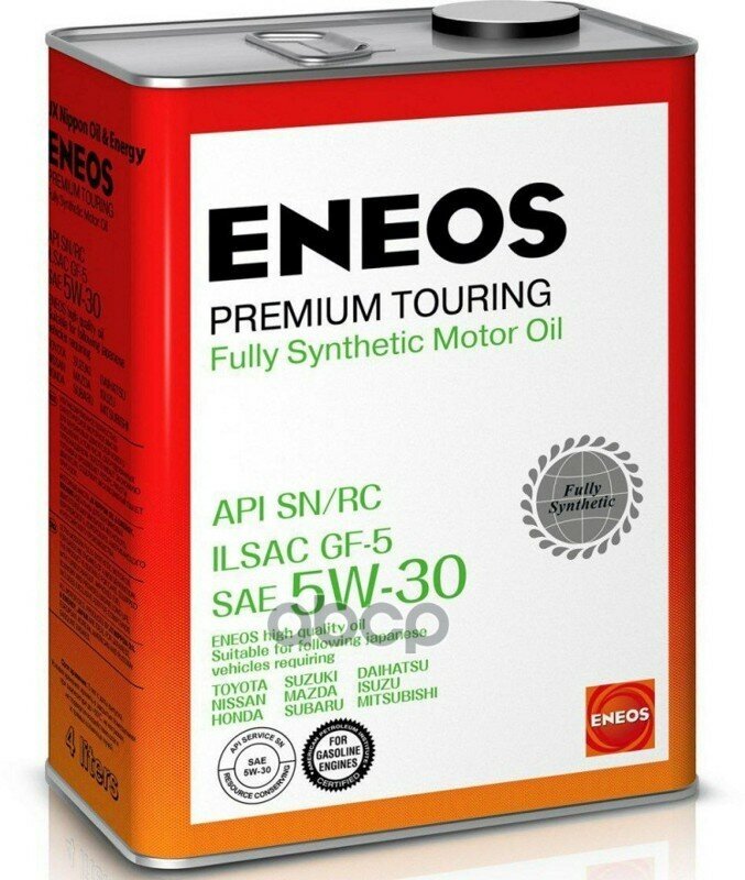 ENEOS Масло Eneos 5W30 Premium Touring Sn 4Л Син