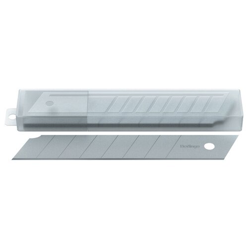 Лезвия для канцелярских ножей Berlingo, 18мм, 10шт, в пластиковом пенале 5 шт упаковка сменные лезвия для резака бумаги