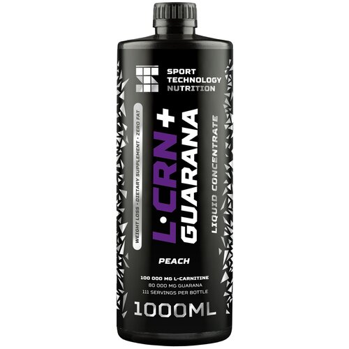 Sport Technology Nutrition L-карнитин + Guarana, 1000 мл., персик