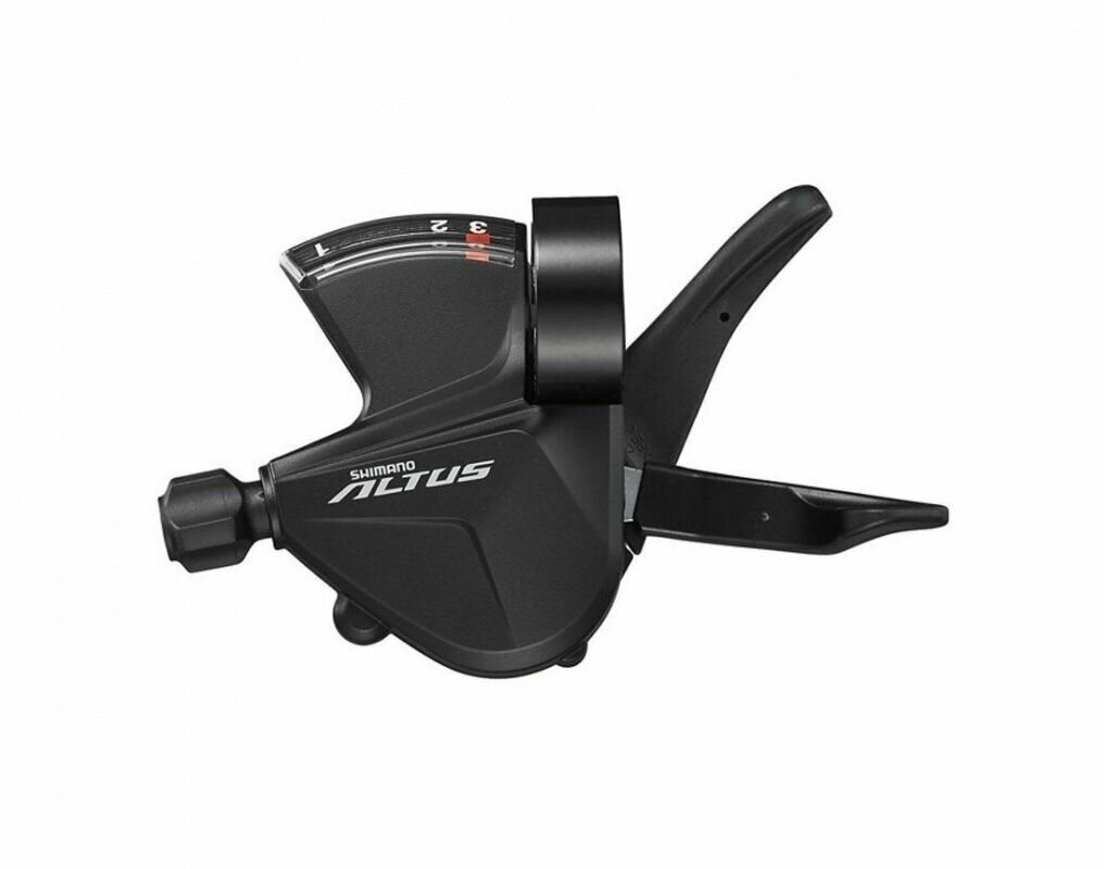 Манетка Shimano Altus, M2010, левая, 3 скорости, трос 1800мм