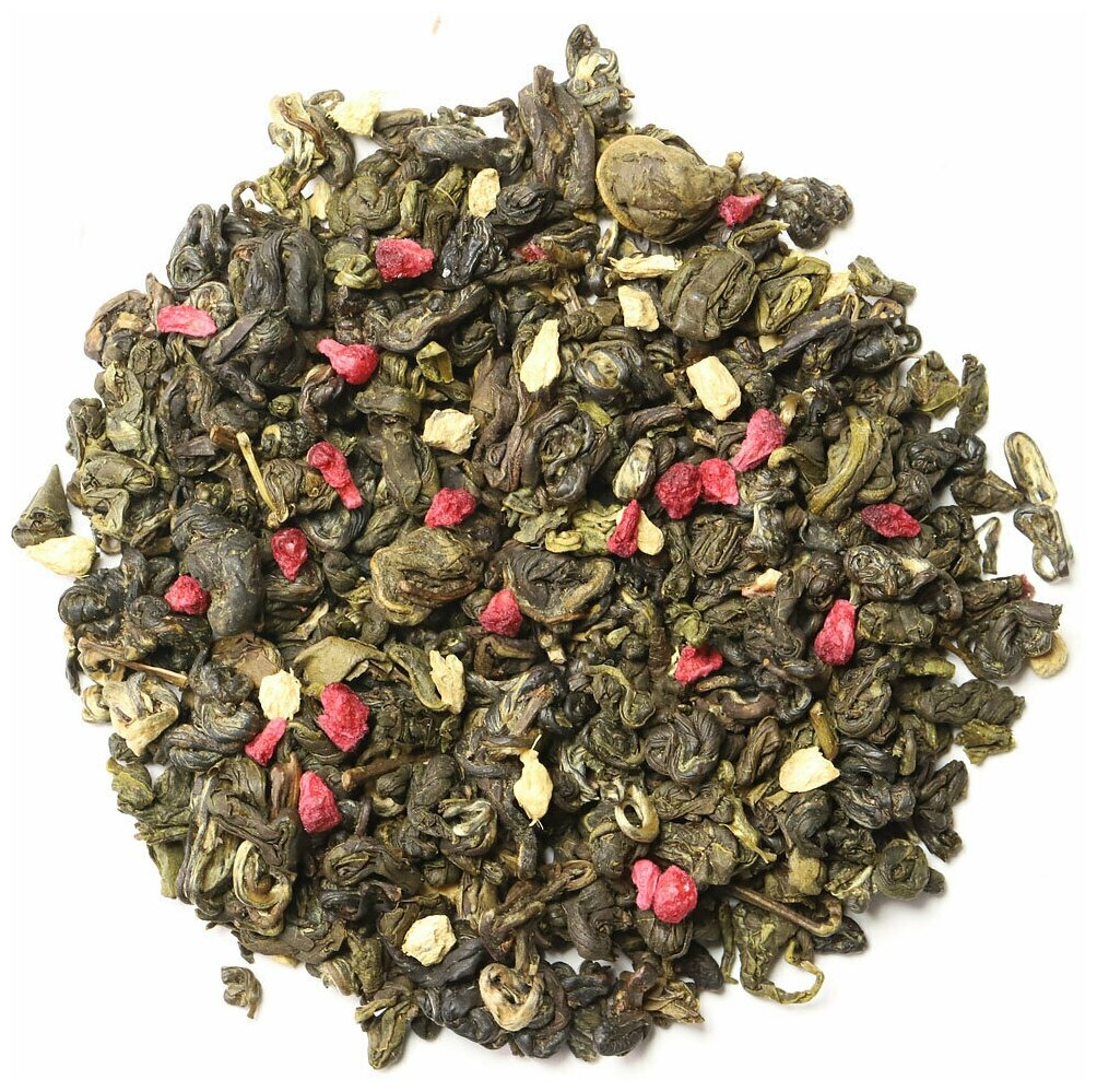 Чай зеленый Малина со сливками и имбирём, 100 г - фотография № 5