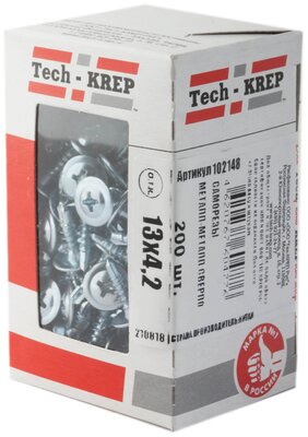 Саморез ШСММ св. 4,2х13 (200 шт) - коробка с ок. Tech-Krep
