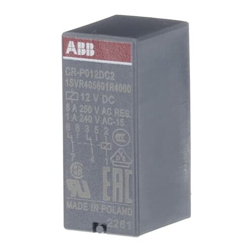 ABB 1SVR405601R4000 8 А 12 В реле cr p110dc2 110b dc 2пк 8а код 1svr405601r8000 abb 1 шт