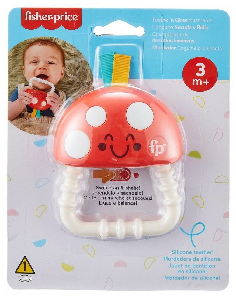 Прорезыватель для малышей Mattel Fisher-Price Грибочек