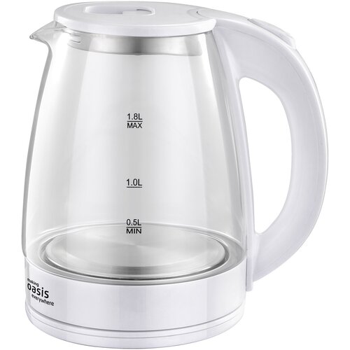 Чайник OASIS K-8GW белый стекло 125000₽