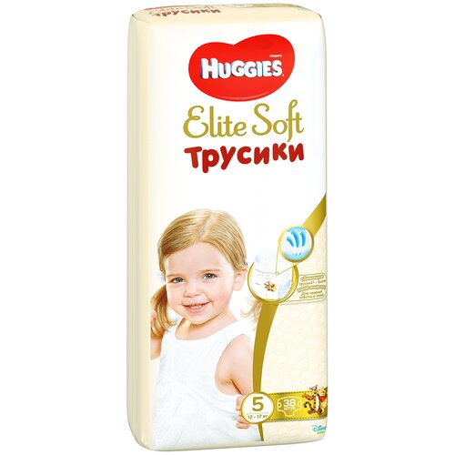 фото Huggies elite soft трусики 5 (12-17 кг) cn, 38 шт.