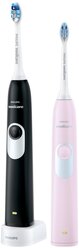 Звуковая зубная щетка Philips Sonicare 2 Series gum health HX6232/41, розовый/черный