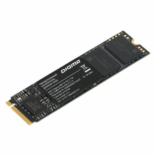 SSD накопитель Digma Meta G2 DGSM4002TG23T 2ТБ, M.2 2280, PCIe 4.0 x4, NVMe, M.2, rtl