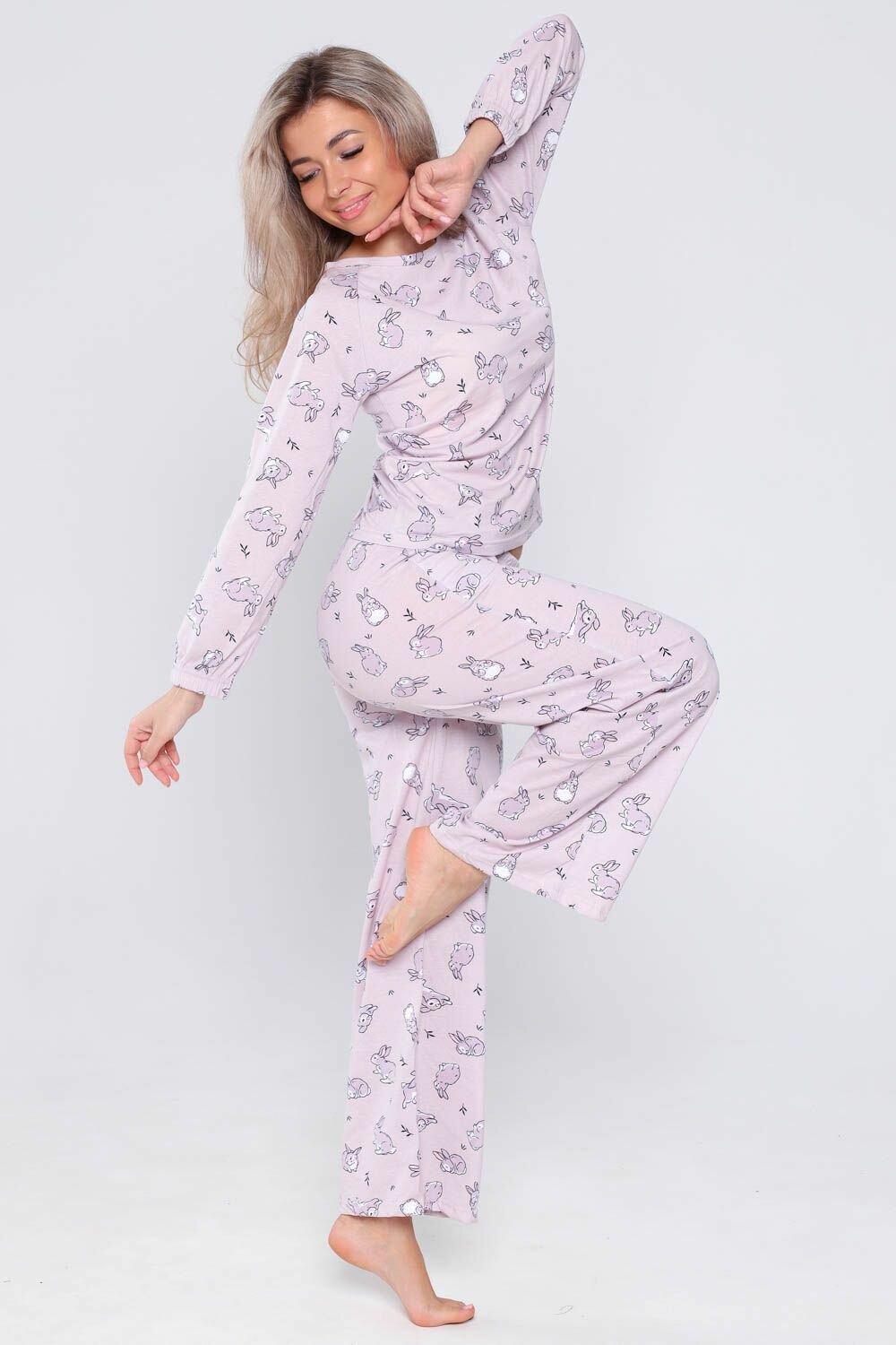 Пижама женская DIANIDA М-801 размер 42-56 (54, Розовый) - фотография № 5