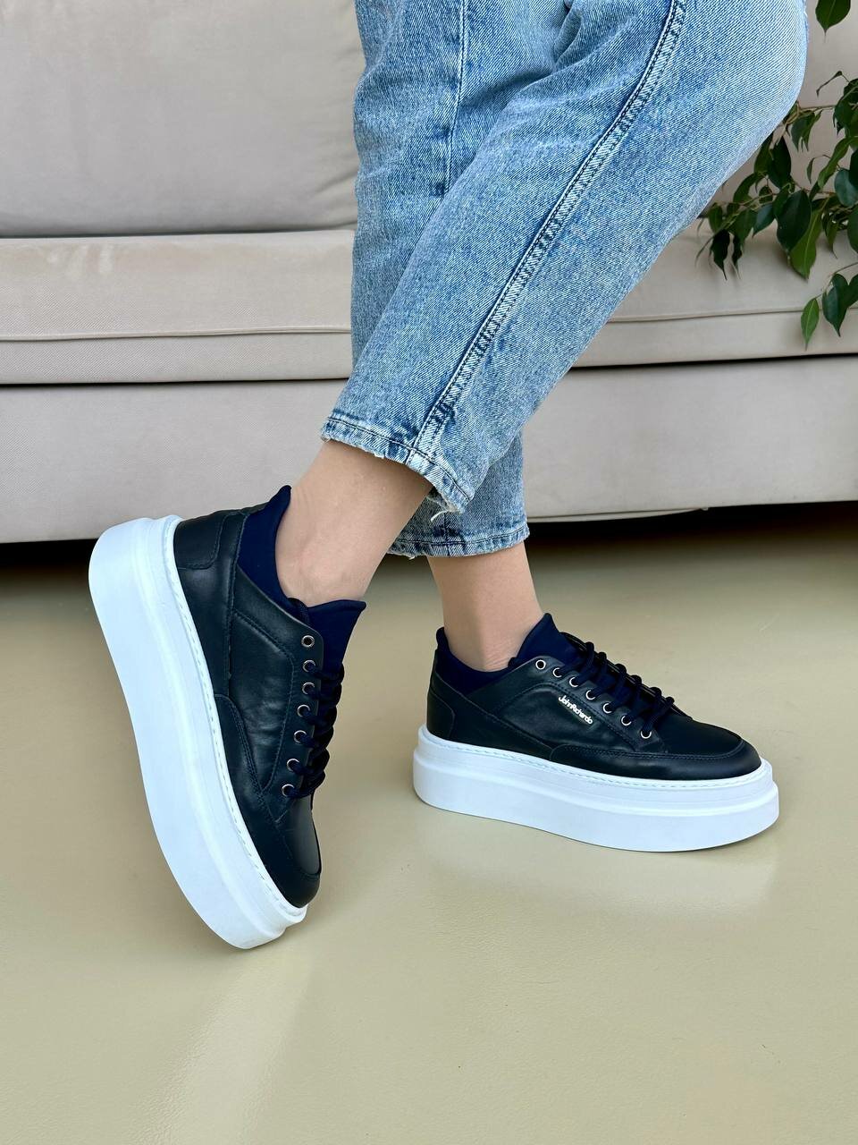 Кеды John Richardo, полнота 6, размер 36, темно-синий — фото 1