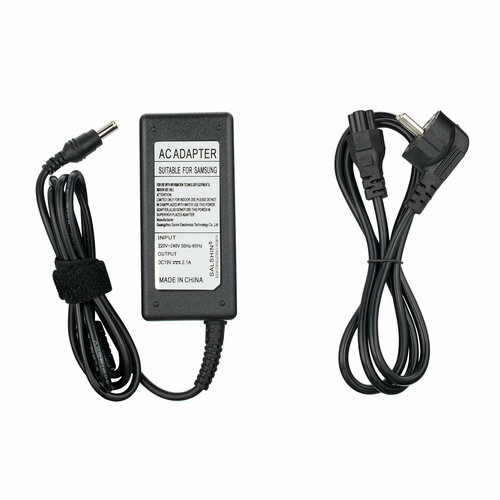 блок питания anybatt 22 u1 112 19v 3 16a 60w 5 5 3 3 mm pin для samsung n100 n150 plus n130 nc10 np nc110 nc210 n110 nc20 np n150 n250 np n100 np510r5e n127 n100sp n100s np n145 n128 nd10 nc215 470r5e np nc210 Блок питания (зарядка) для ноутбука Samsung 19V 2.1A (40W) 5.5x3.0мм с иглой