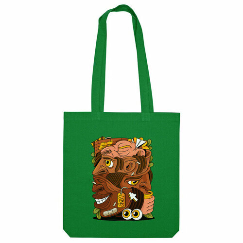 фото Сумка шоппер us basic, зеленый