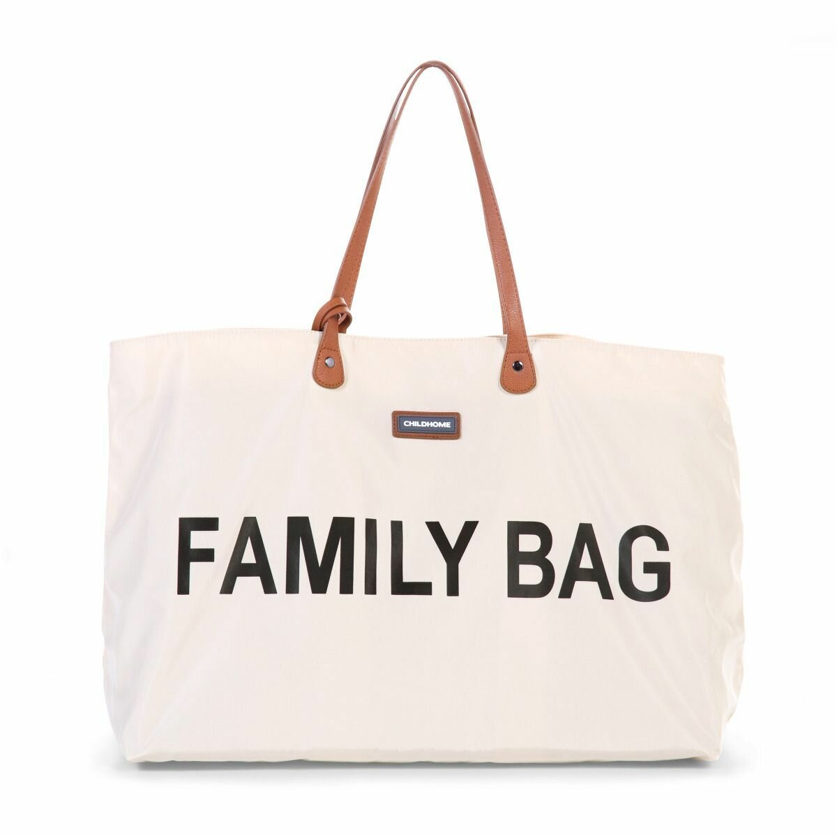 Сумка для мамы CHILDHOME FAMILY BAG, сумка для прогулок с ребенком, городская, для путешествий, подходит для ручной клади, белый , светло бежевый