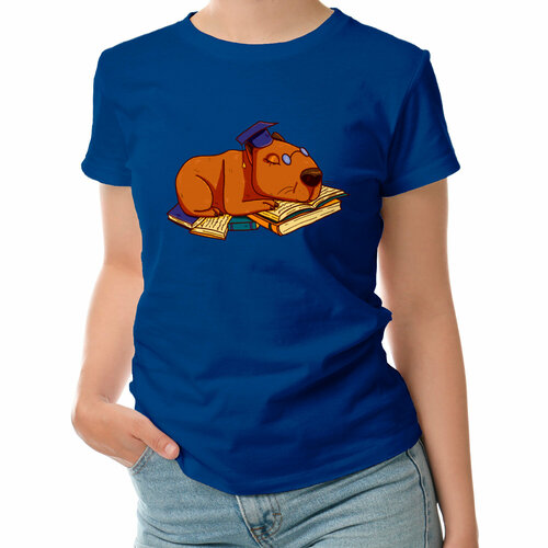 фото Футболка roly, размер l, синий