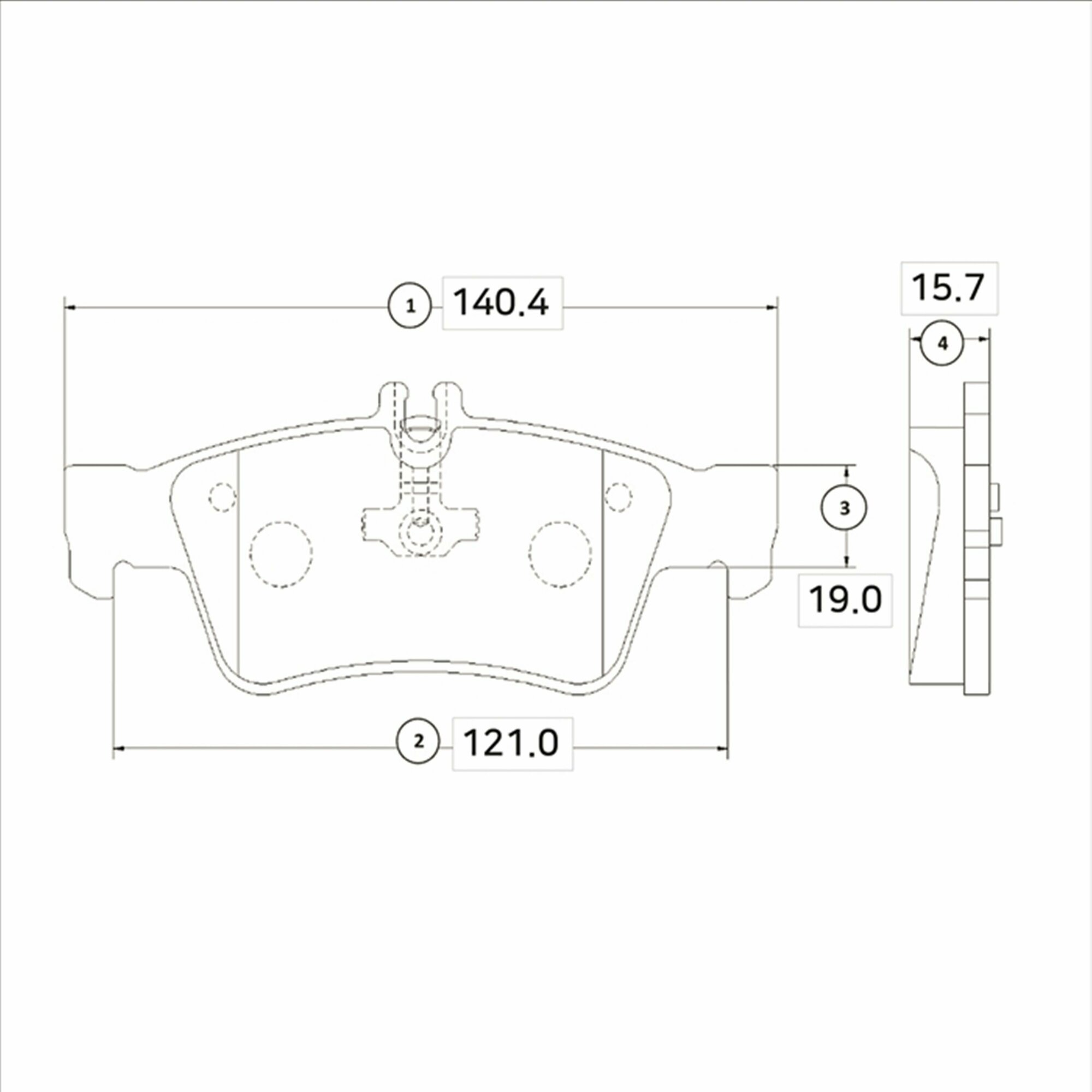 Колодки тормозные Мерседес MERCEDES-BENZ W211/W212/W220/W221/R230 задние Комплект 4 шт