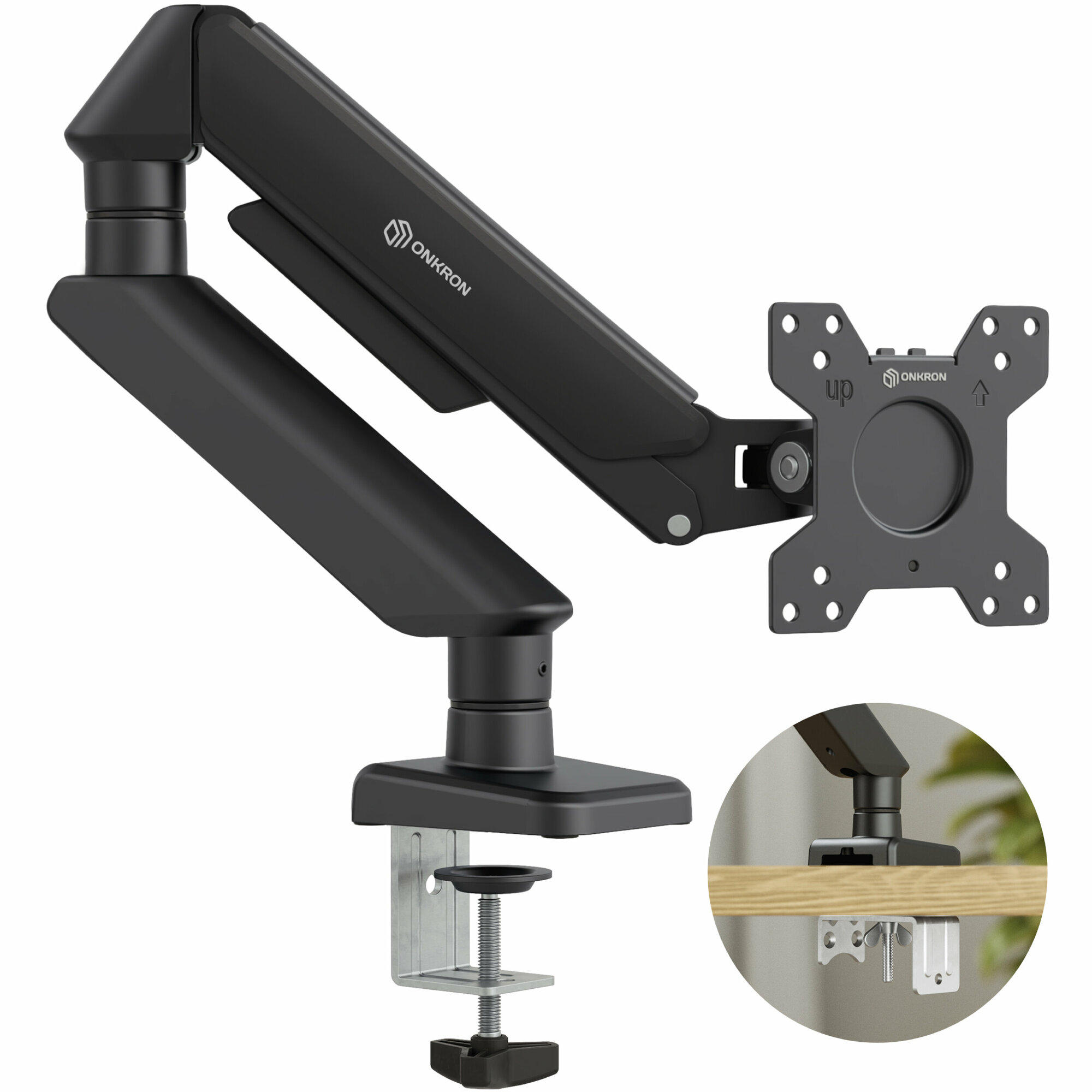 фото Кронштейн для монитора ONKRON G45 для монитора 13"-32" настольное, до 8 кг, черный