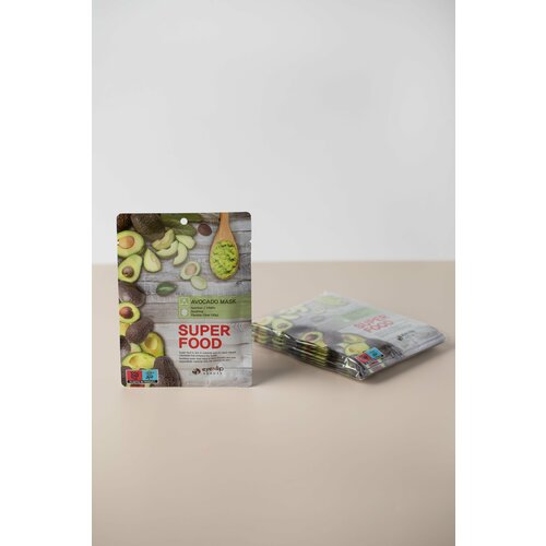 Маска для лица тканевая с авокадо, упаковка 10 штук
