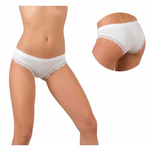 трусы слип с заниженной талией my slip mini bianco s m мл Трусы Jadea, размер 46, белый