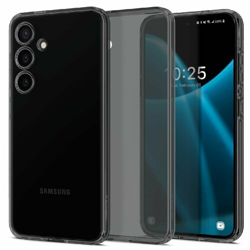 Чехол Spigen на Samsung Galaxy S24 (ACS07344) Liquid Crystal / Спиген чехол для Галакси С24 силиконовый, противоударный, с защитой камеры, прозрачный