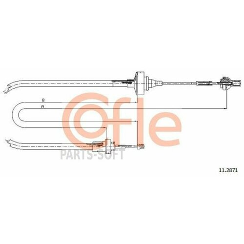 COFLE 92112871 Трос сцепления RENAULT R19 all 88-94 935₽