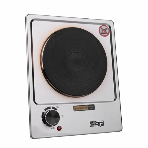 Электрическая одноконфорочная плита серебристая от бренда DSP модель KD-4046 на 1500Вт 240000₽