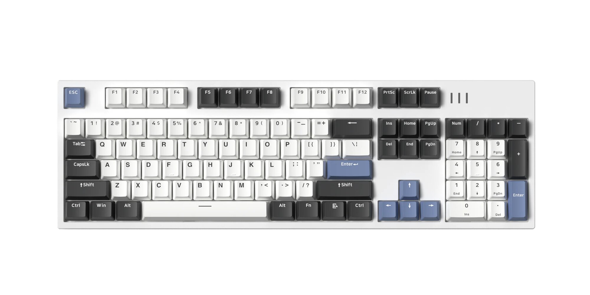 FL·ESPORTS SK100/MK104 механическая клавиатура 104 клавиш, Hot swap-w, Glacier Purple