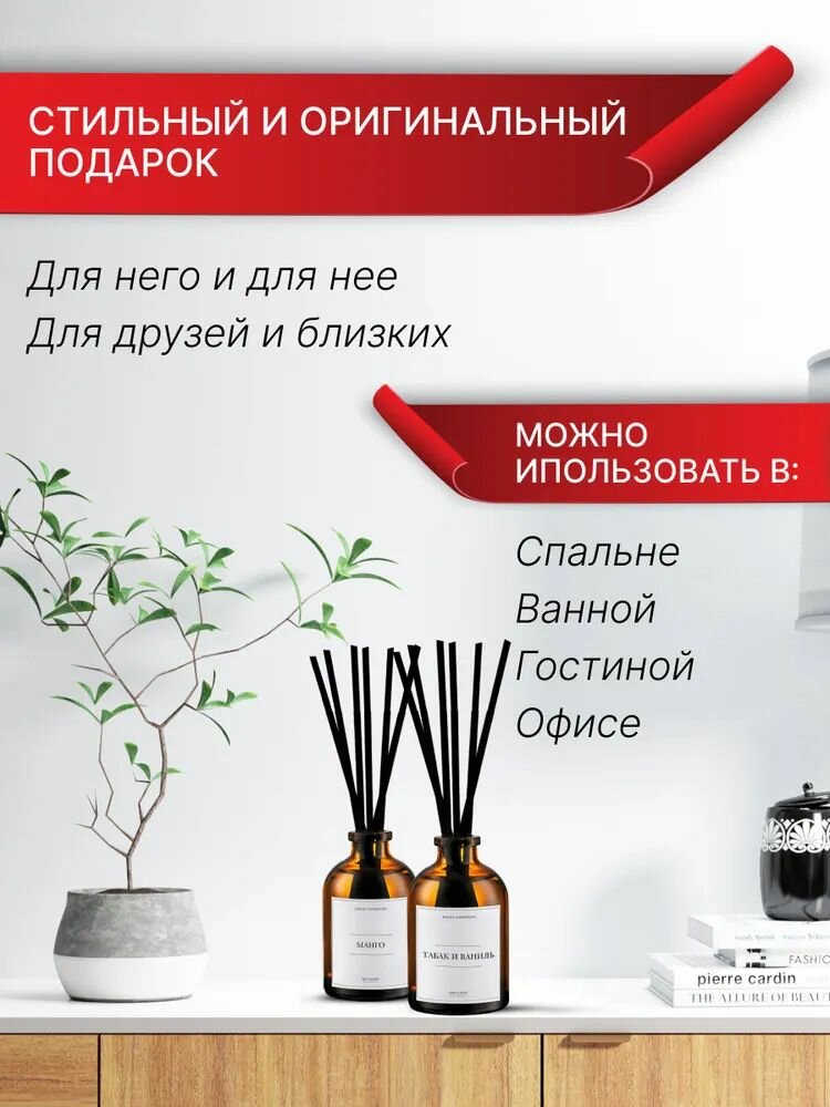 Диффузоры ароматические Enjoy Everyday "Мандарин/Ель + Имбирный Пряник", 50 мл, 2шт — фото 1