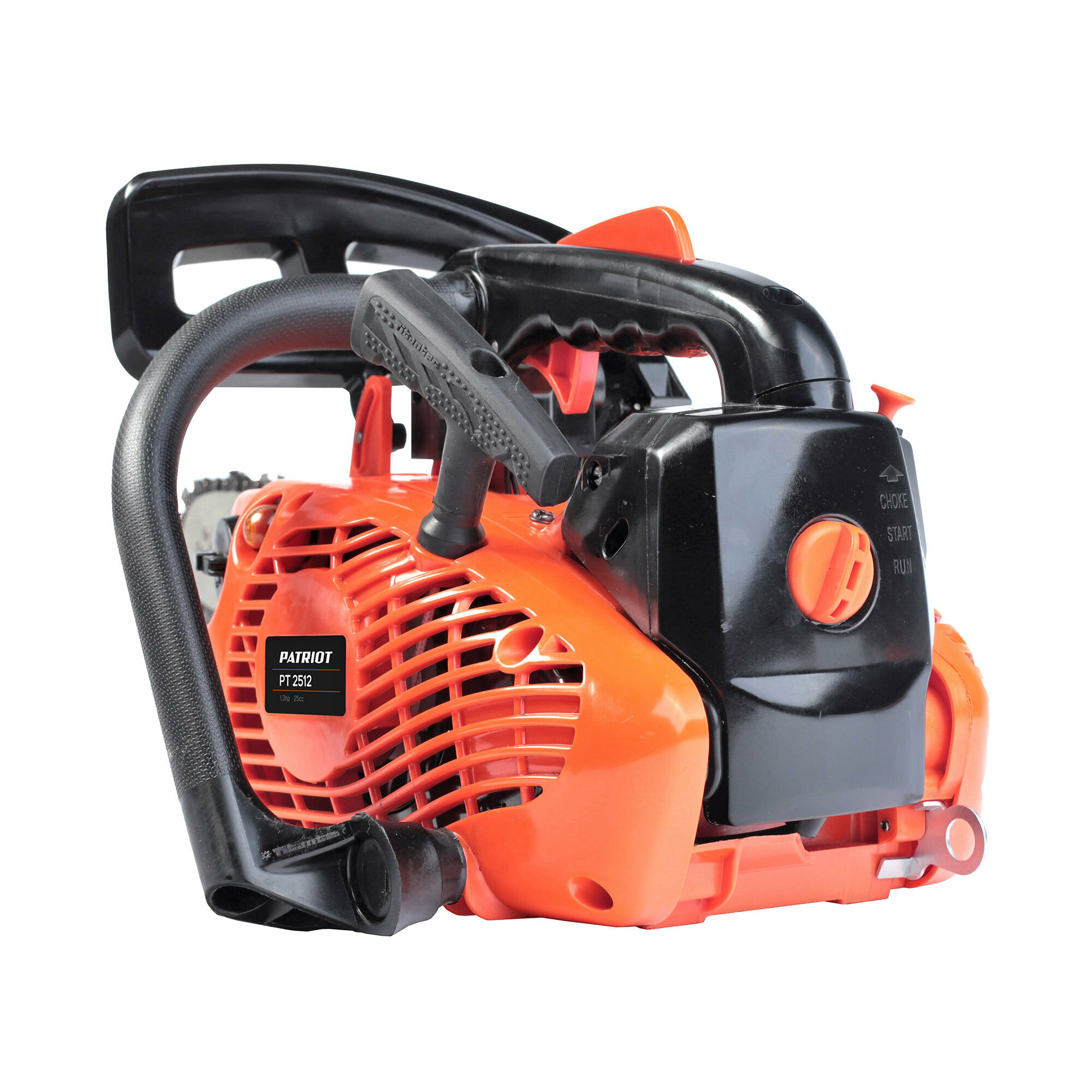 Пила цепная PATRIOT PT 2512 бензиновая 1,3 лс, 25 см3 шина 12", шаг 3/8 цепь 44 зуб/1,3 мм — фото 1