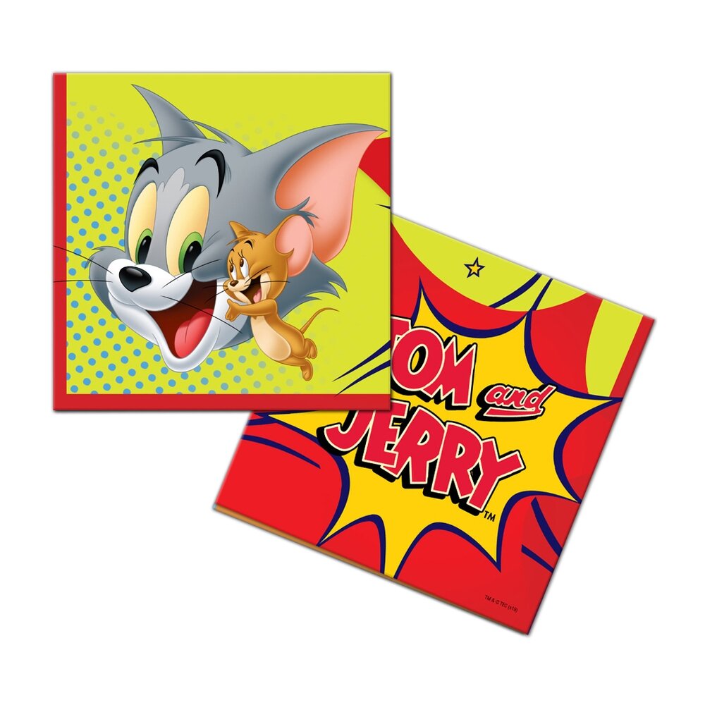 Набор салфеток Tom&Jerry\Том и Джерри (2 упаковки), 40 шт, ND Play