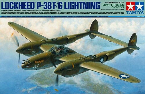 Изображение товара 61120 Tamiya Самолет Lockheed P-38 F/G Lightning 1/48