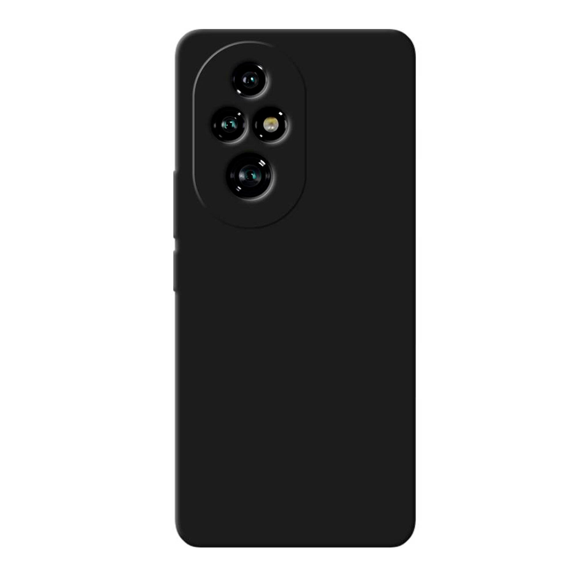 Чехол силиконовый для Honor 200 Pro, с микрофиброй внутри, с защитой камеры, X-CASE, черный