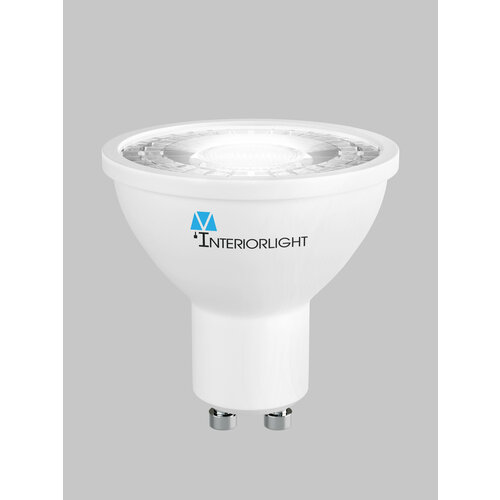Светодиодная лампа Interiorlight GU10, 7Вт, 4000К (дневной белый), тип рассеивателя линза,560lm
