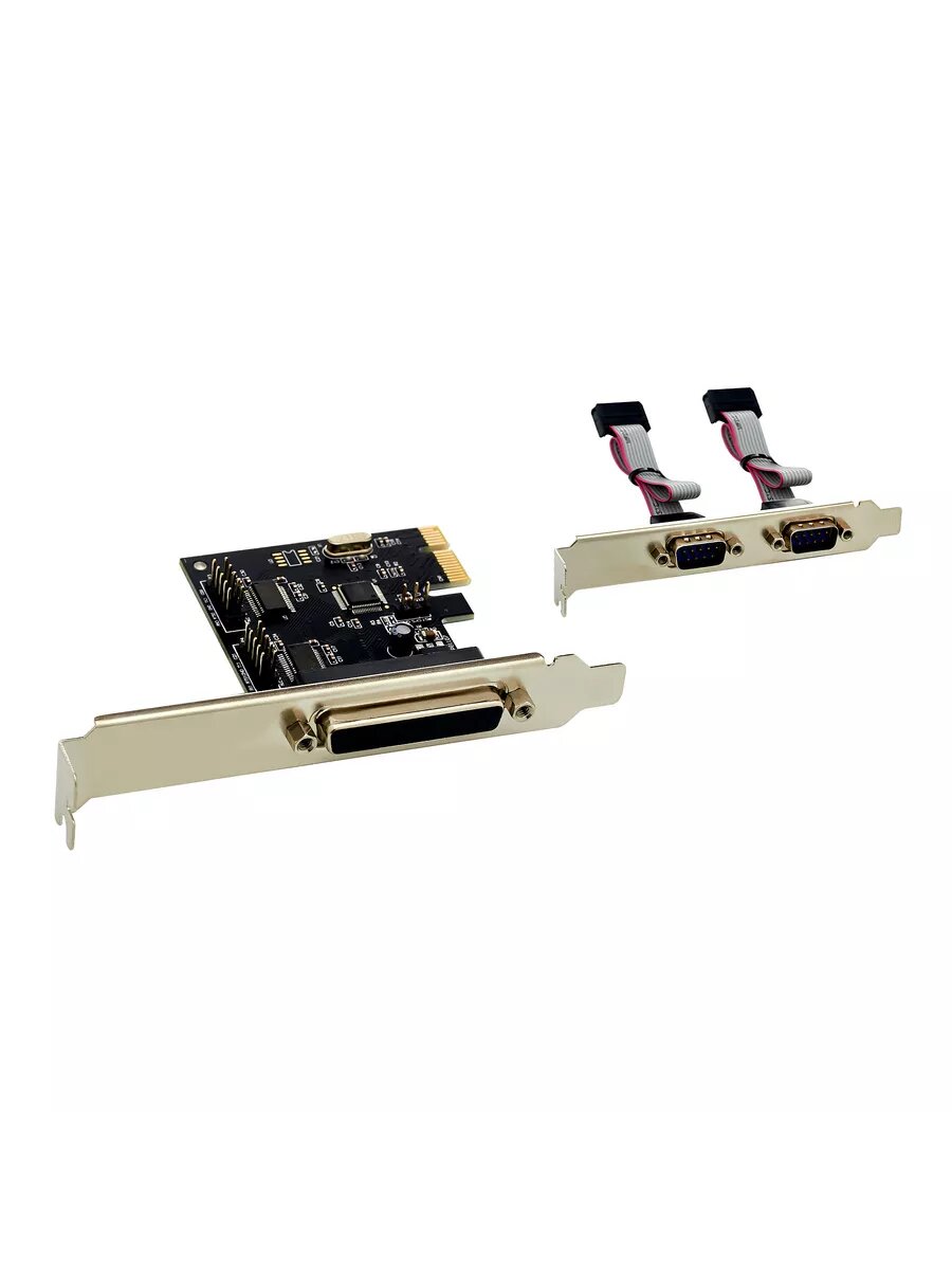 Контроллер ExeGate EXE-303 (PCI-E x1 v1.1, 2*COM port + 1*LPT, WinChipHead Chipset WCH382L) EX281226RUS