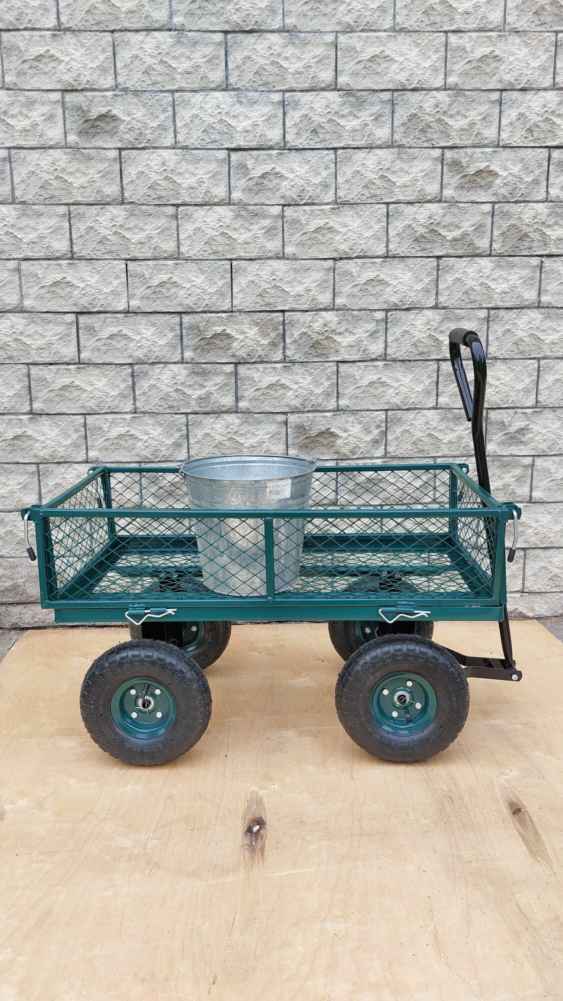 Тележка садовая бортовая 4-х колесная NORD GARDEN CART 90L