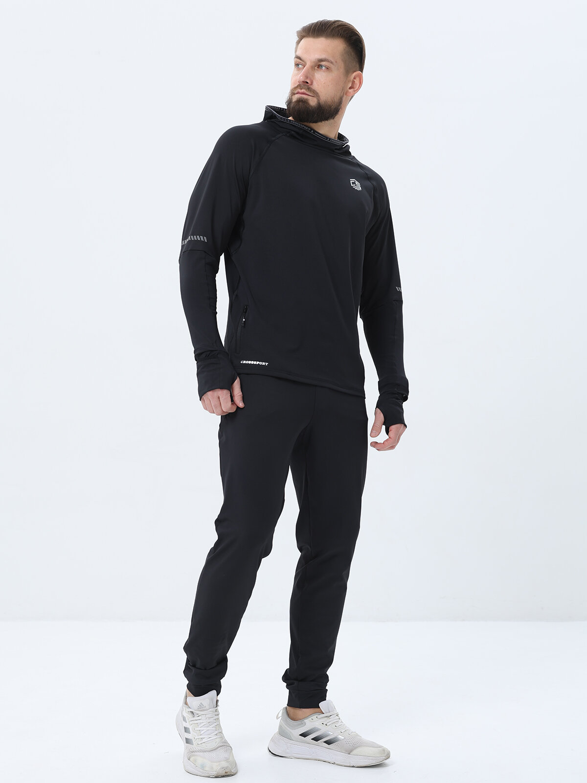 Костюм спортивный CroSSSport для тренировок, размер 54, черный
