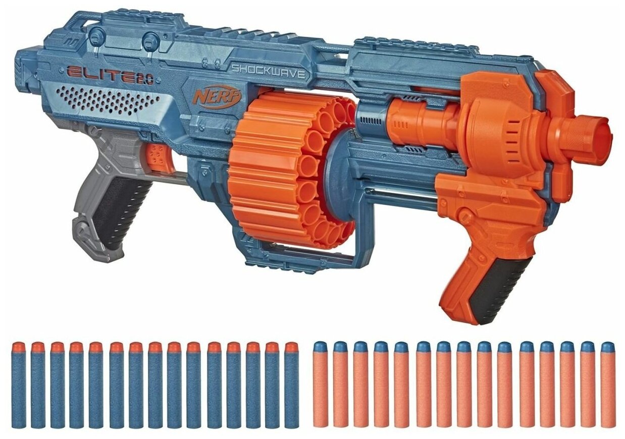 Бластер Nerf Elite 2.0 Shockwawe RD-15 (E9527) Шоквэйв