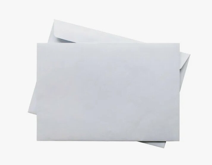 Конверты бумажные белые Формат А5 10шт в упаковке для писем, приглашений, открыток, денег — фото 1