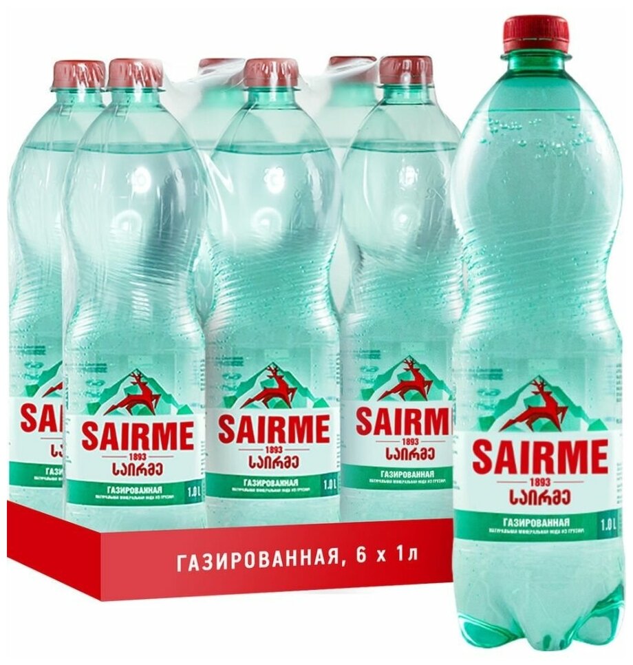 Sairme 1L PET, Минеральная 6шт - фотография № 12