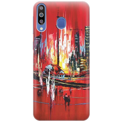 фото Gosso ультратонкий силиконовый чехол-накладка для samsung galaxy m30 с принтом "акварельный город"